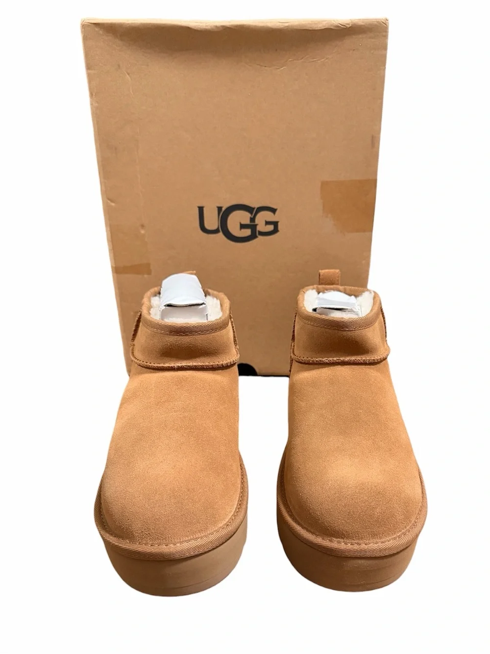 UGG Kids Classic Ultra Mini Platform Boots Chesnut NWT 6, women’s 7.5